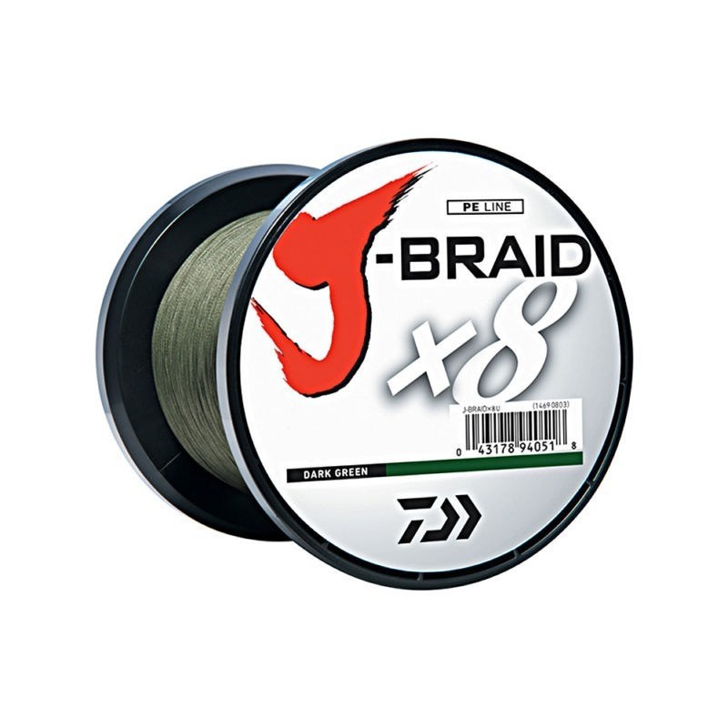 Daiwa J-braid X8 Dark Green 1500m