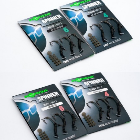 Korda Carlig Spinner Hook Sections Barbed Krank
