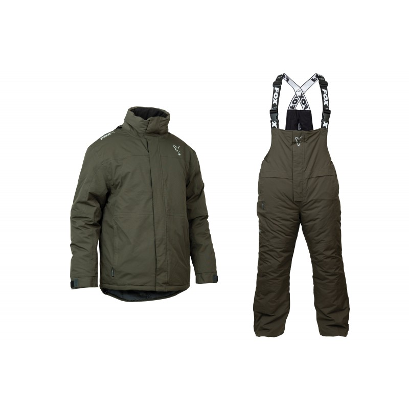 COSTUM FOX CARP GREEN & SILVER WINTER SUIT 