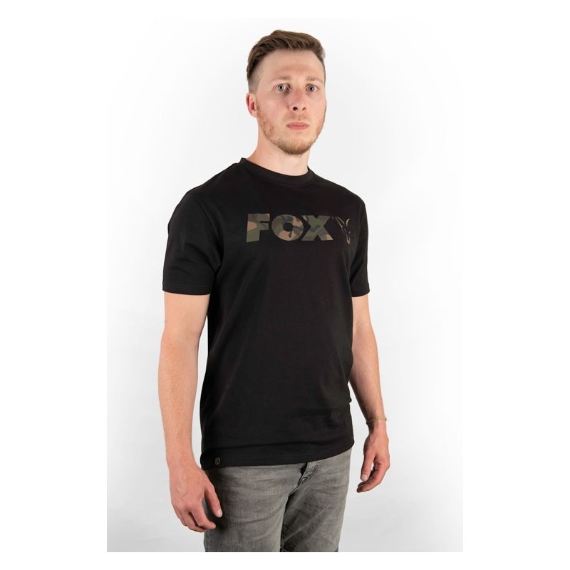 Fox Black/camo Chest Print T-shirt