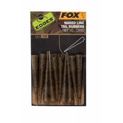 Fox Edges Camo Naked Line Tail Rubbers Sz 10
