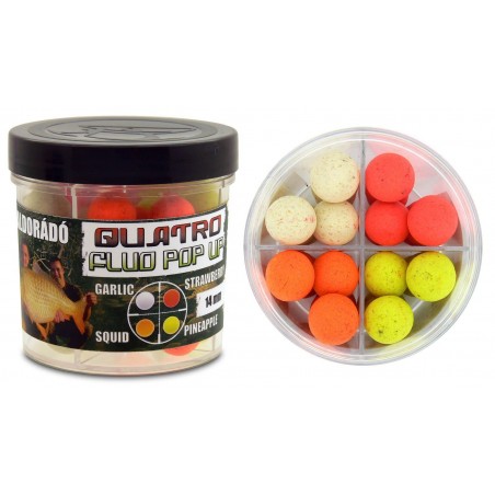 Haldorado Quatro Fluo Pop Up Boilies 14mm