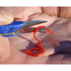 Haldorado Bloodworm Usturoi Midi - Larve de Tantar din Guma Plutitoare