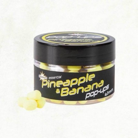 Dynamite Baits Pineapple & Banana Fluro Pop-ups 12mm cutie
