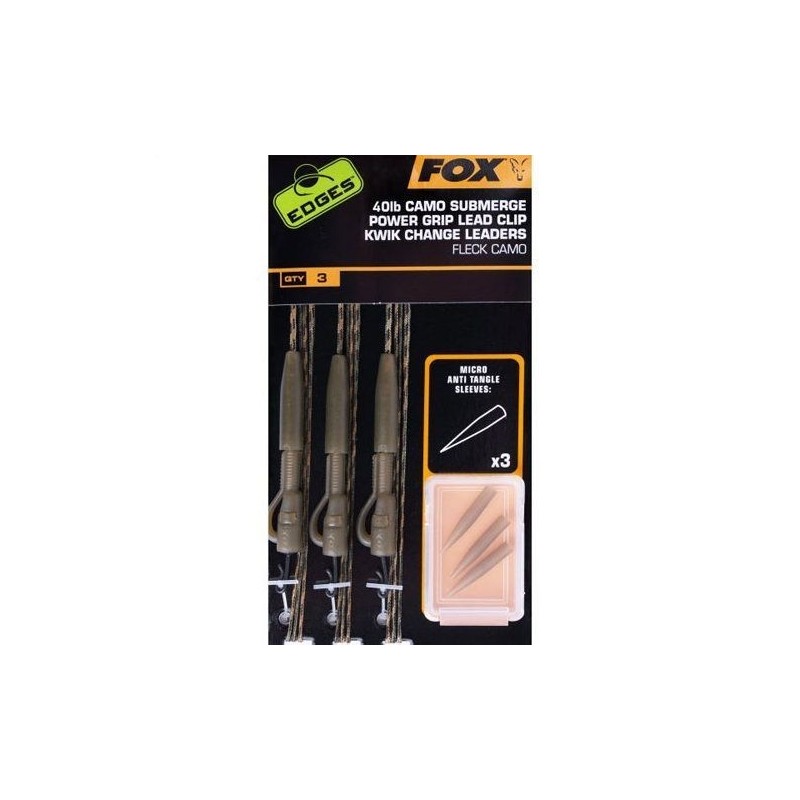 Montura Fox Egdes Submerge Leader Lead Clip Camo 75cm/40lb