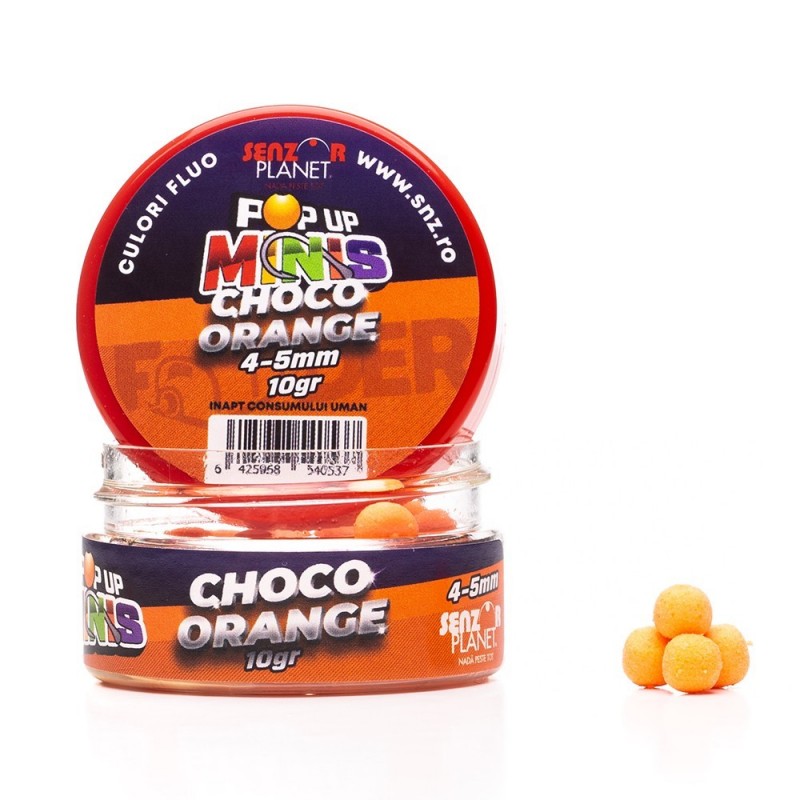 Senzor Planet Pop-up Minis Ciocolata & Portocale 4-5mm 10g