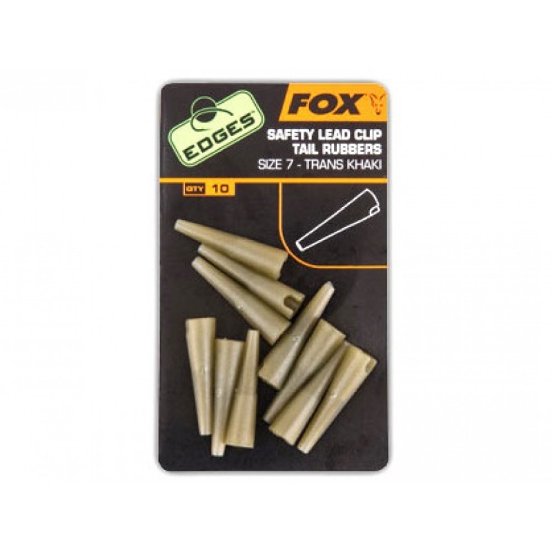 Conuri Fox Edges Safety Lead Clip Tail Rubbers Nr.7