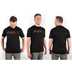 Tricou Fox Black/Camo Chest Print T-Shirt