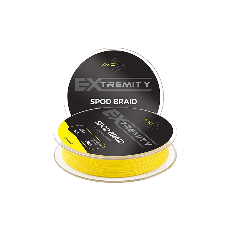 Fir Avid Carp Extremity Spod Braid High-Vis Yellow 0.25mm / 25lb