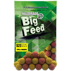 Boilies Solubil Haldorado Big Feed S22 Căpșuni & Ananas 800g