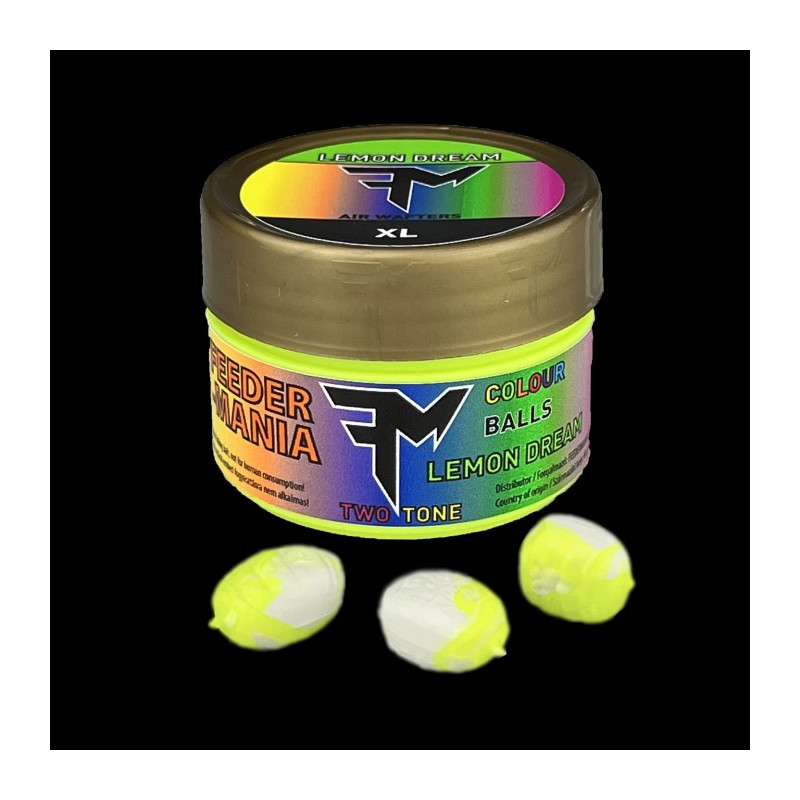 Naluci FeederMania Colour Balls Two Tone Lemon Dream XL
