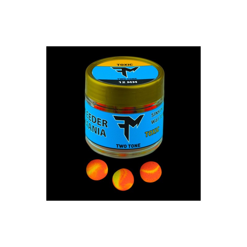 Wafters Feedermania Sinking Wafters Two Tone 12 mm Toxic