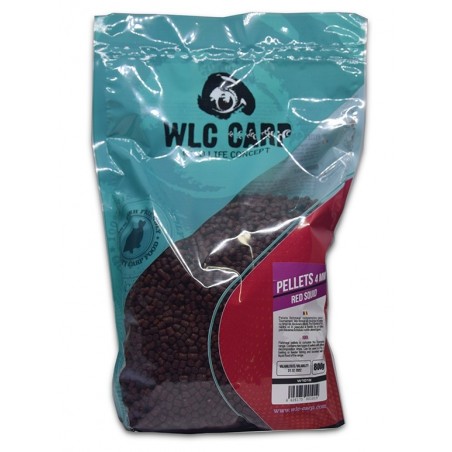 WLC Carp Pelete Red Squid 4mm 800g