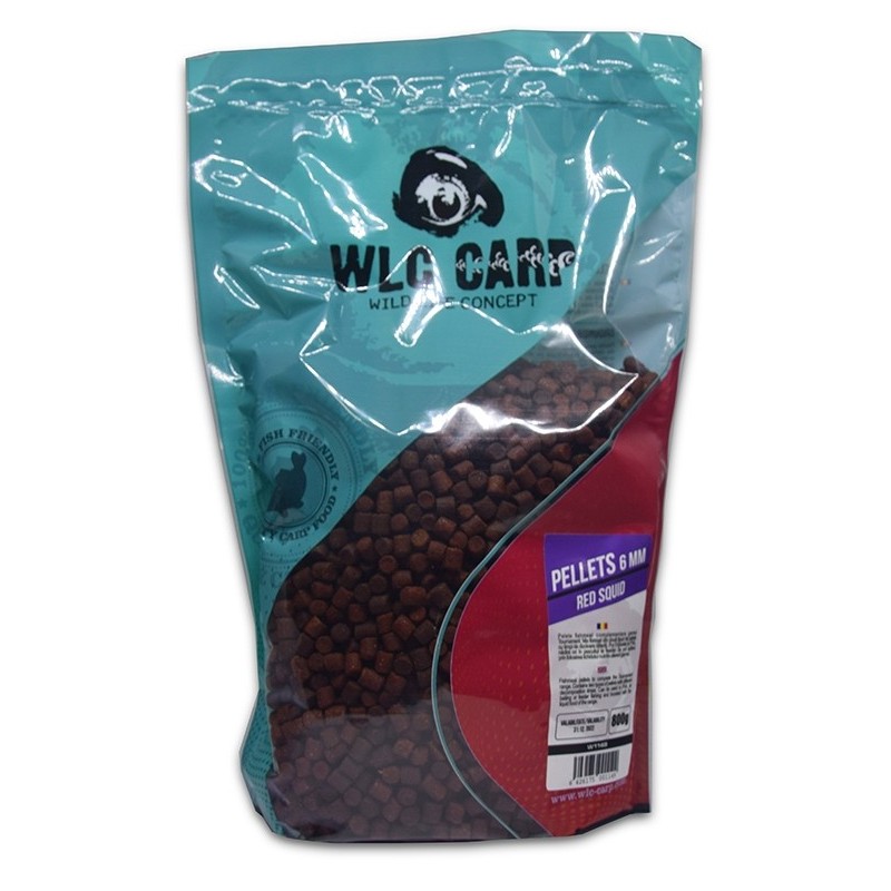 WLC Carp Pelete Red Squid 6mm 800g