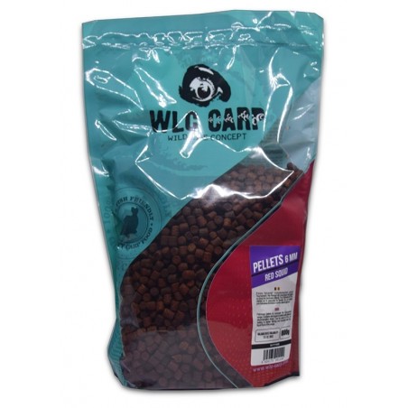 WLC Carp Pelete Red Squid 6mm 800g
