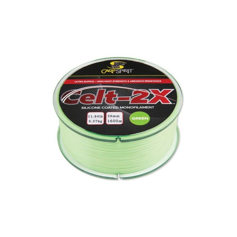 Carp Spirit Fir monofilament Celt-2X Fluo Green 0.31mm/7.6kg/1200m