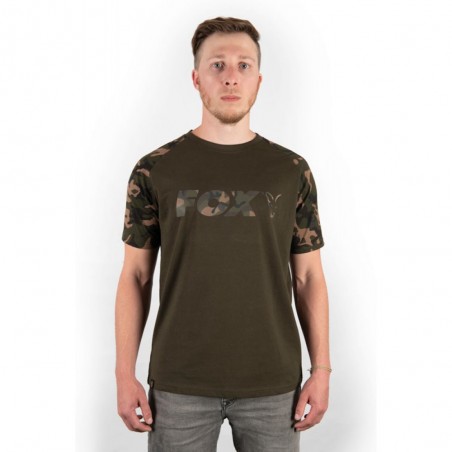 Fox Tricou Camo/Khaki Chest Print T-Shirt