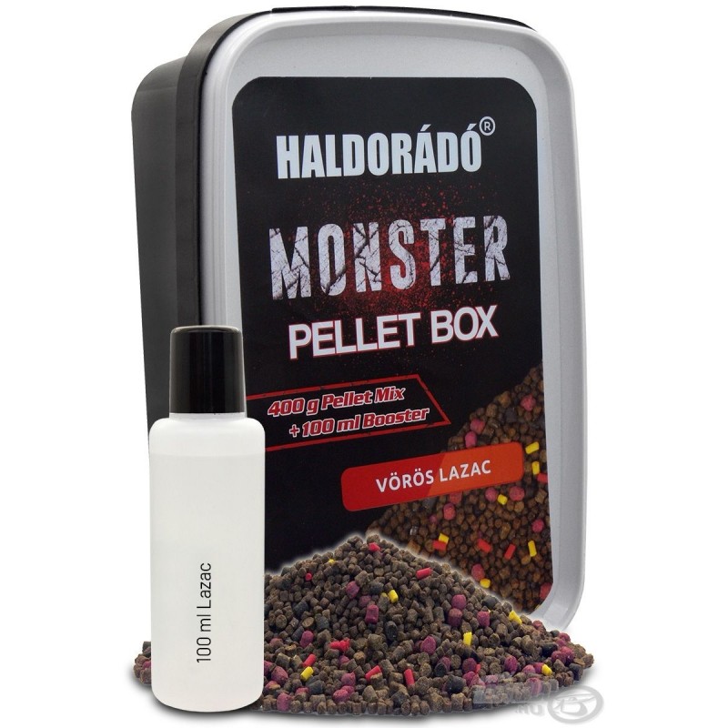 Pelete Haldorado Monster Pellet Box Somon Rosu 400g