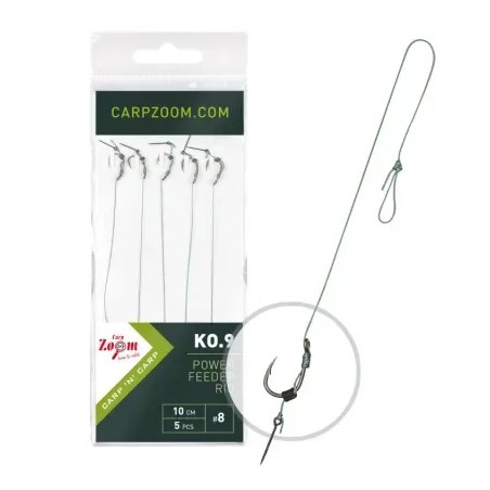Carlige legate Carp Zoom Power Feeder KO.9 Nr.8