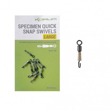 Varteje Korum Specimen Quick Snap Swivel Large