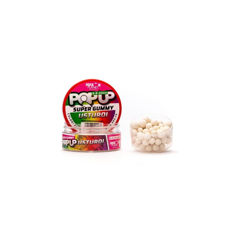 Pop-up Super Gummy Senzor Planet Pop-up Usturoi 6-8-10mm 30g