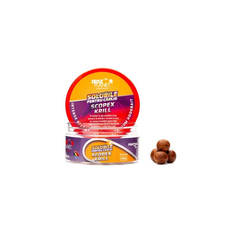 Solubile Pentru Carlig Senzor Planet Scopex & Krill 16-18mm 200g