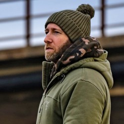 Caciula Fox Merino Bobble Hat Olive