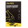 Sistem Avid Carp Naked Sliding Safety Beads, 8buc/plic