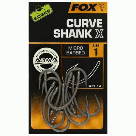 Carlige Fox Edges Curve Shank X, 10buc/plic