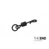 Vartej Cu Agrafa Rapida Si Anou Delphin The End Quick Change Swivel With Ring, 10buc/plic