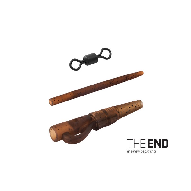 Kit Montura Plumb Pierdut Delphin The End, Lead Clips + Tail Rubber + T Peg Pins + Swivels, 5x6buc/blister