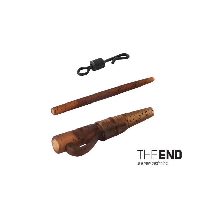 Kit Montura Plumb Pierdut Delphin The End, Lead Clips + Tail Rubber + T Peg Pins + Quick Swivels, 5x5buc/blister