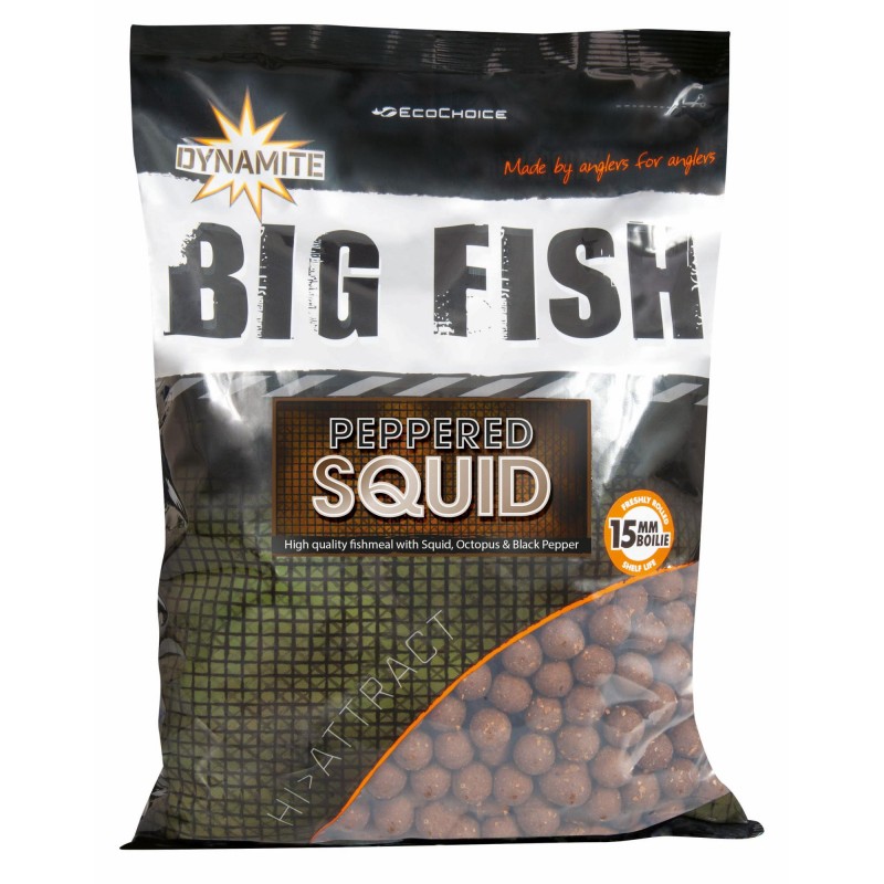 Boilies Dynamite Baits Big Fish Peppered Squid 20mm 5Kg