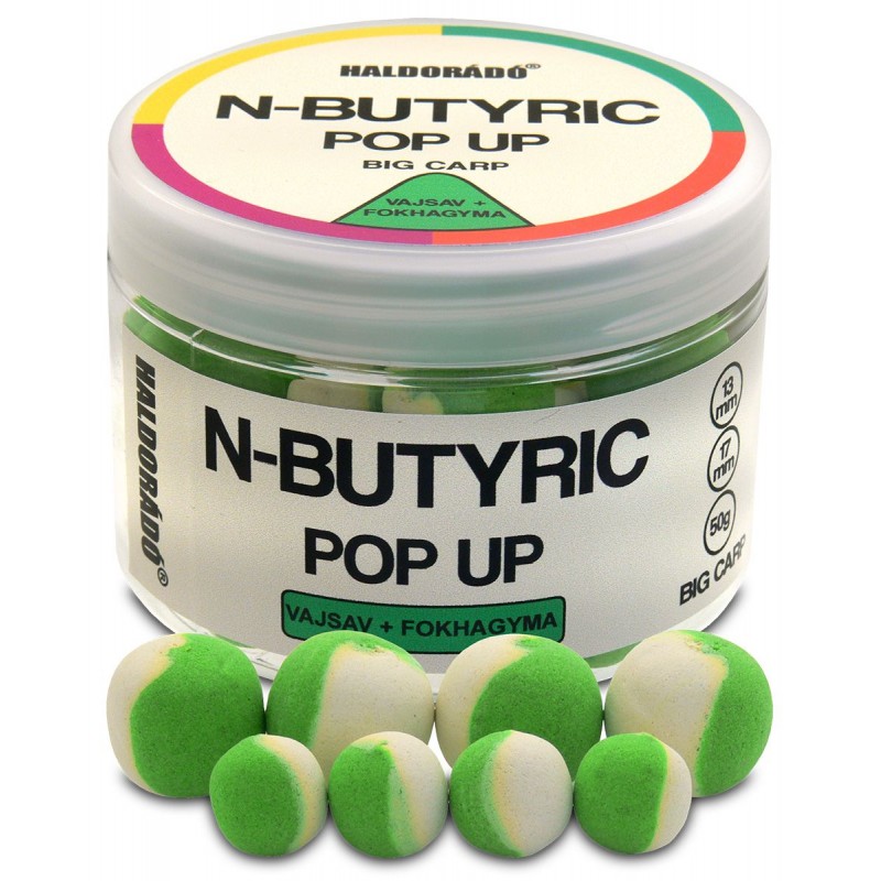 Pop Up Haldorado N-Butyric Big Carp - N-Butyric + Usturoi, 13mm, 17mm