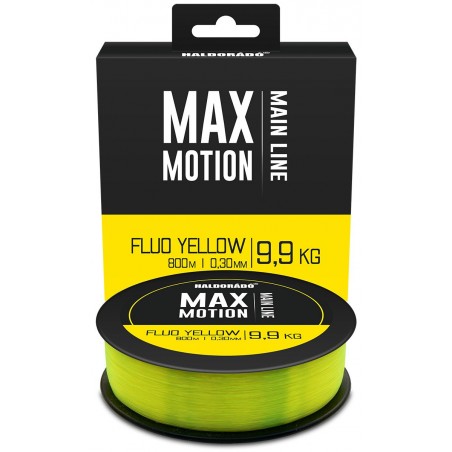 Fir Monofilament Haldorado Max Motion Fluo Yellow 800m / 0,30mm / 9,9kg