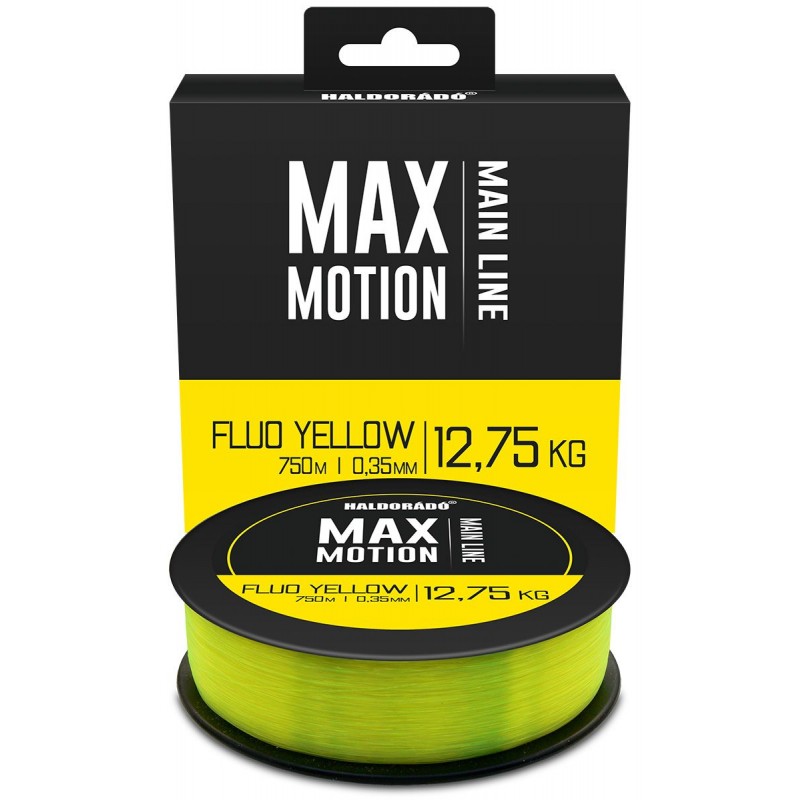 Fir Monofilament Haldorado Max Motion Fluo Yellow 750m / 0,35mm / 12,75kg