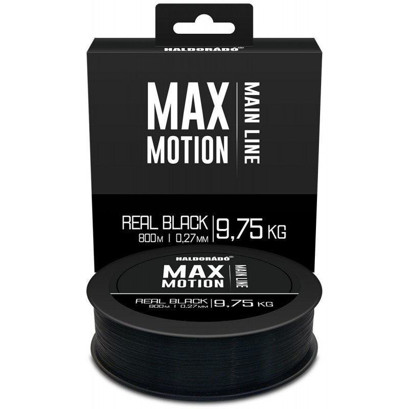 Fir Monofilament Haldorado Max Motion Real Black 800m / 0,27mm / 9,75kg