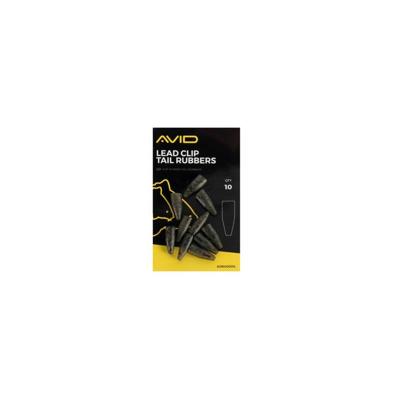 Conuri Avid Lead Clip Tail Rubbers, 10buc/plic
