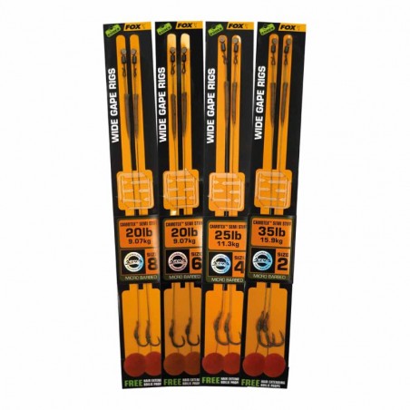 Rig Fox Edges Wide Gape Camotex Semi Stif, 2buc/plic