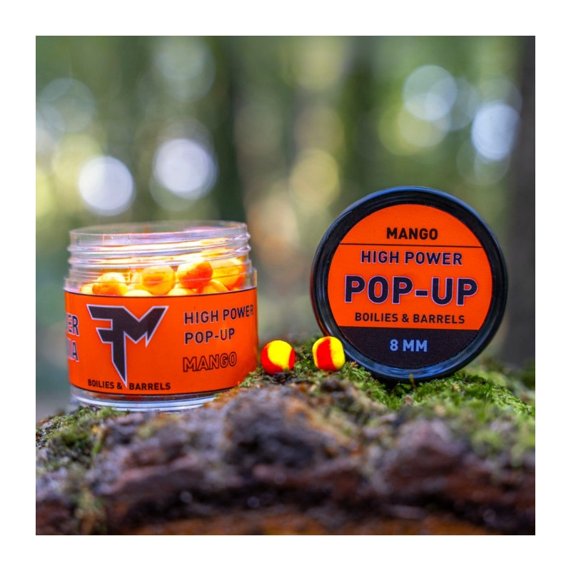 Pop-up Feedermania High Power Pop-up Boilies & Barrels Mango 8mm