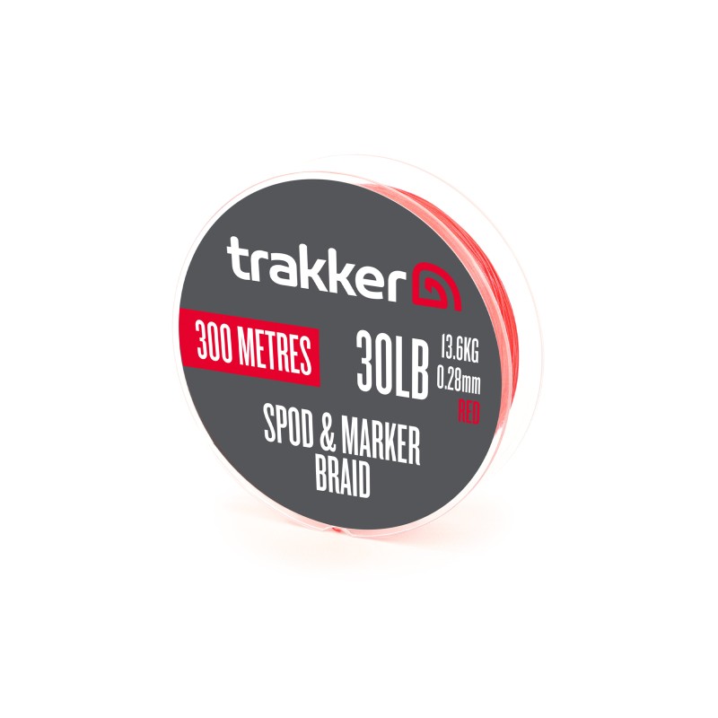 Fir Textil Trakker Spod & Marker Braid Red 30lb/13.6kg/0.28mm 300m