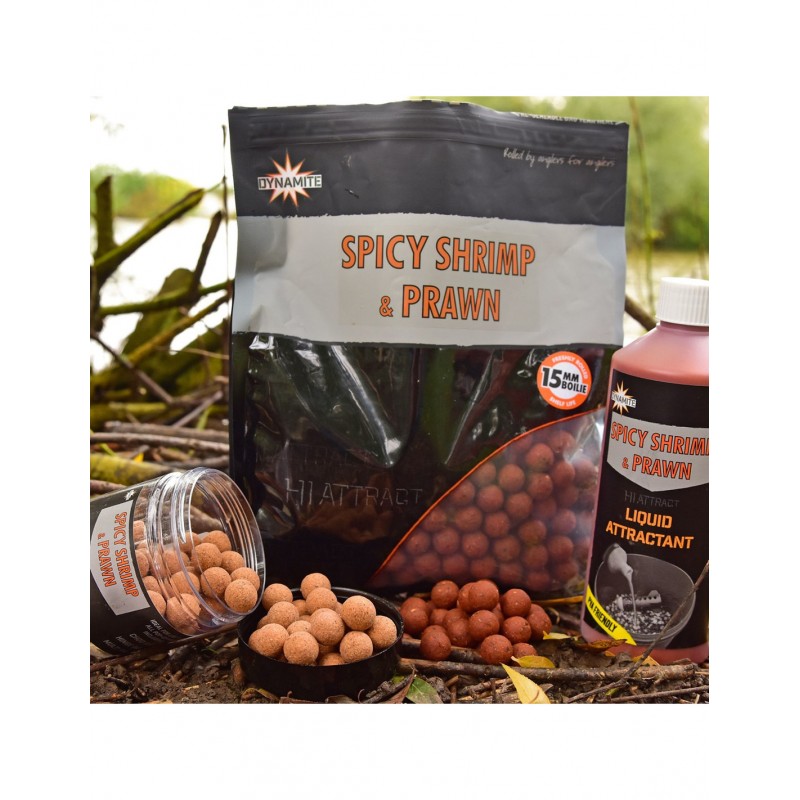 Boilies Dynamite Baits Spicy Shrimp And Prawn 1kg 15mm