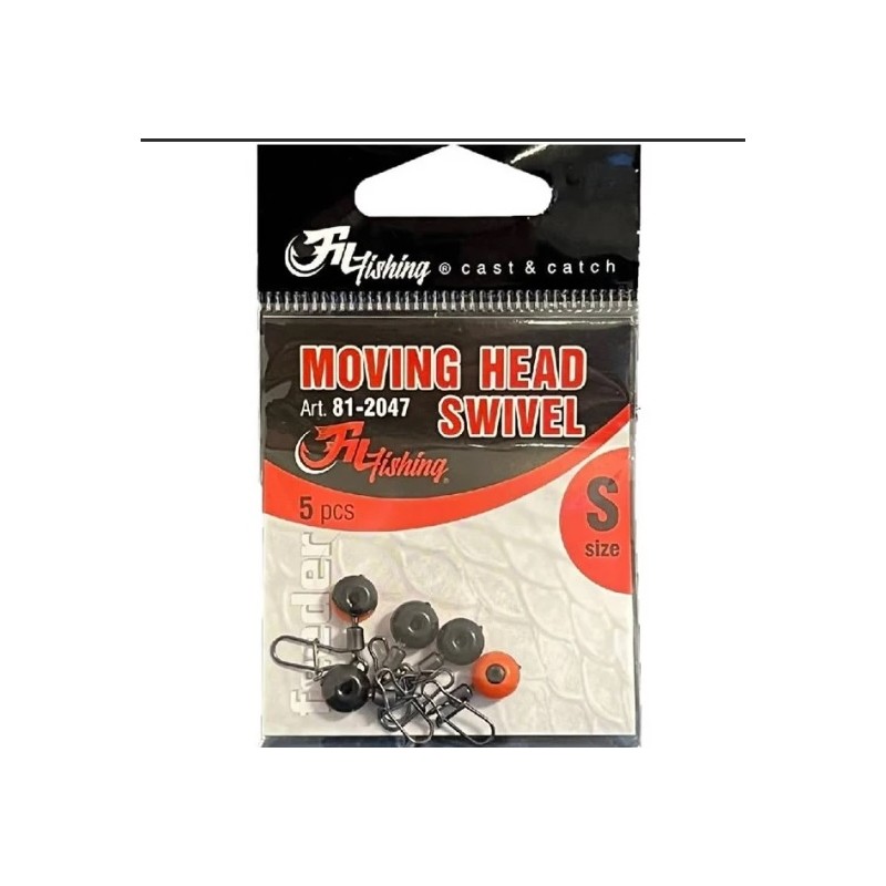 Vartej Cu Margea Culisanta Filfishing Moving Head Swivel, 5buc/pac