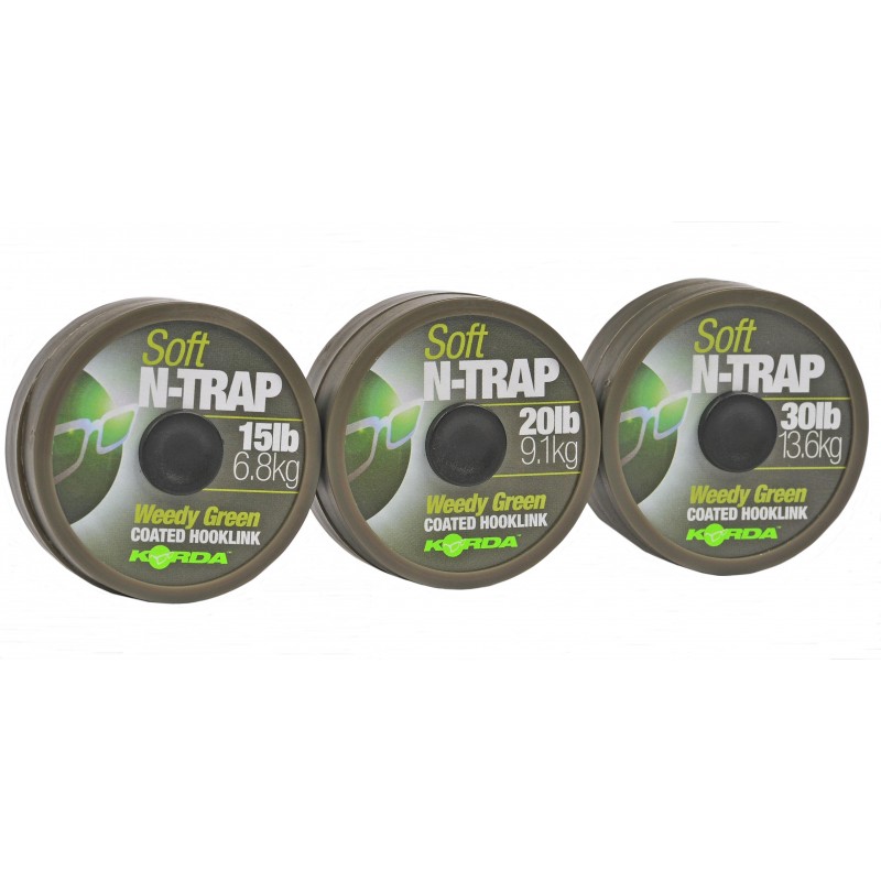Korda Fir N-trap Soft 15lb Weedy Green/silt
