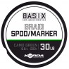 Fir Textil Korda Basix Spod/marker Braid, Camo Green, 200m