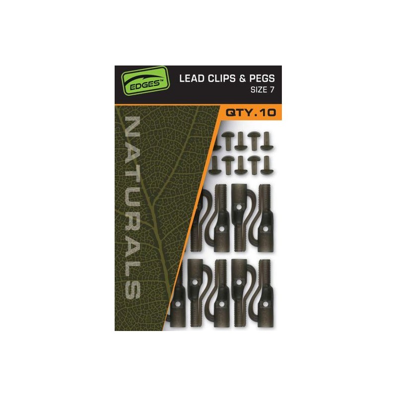 Clipsuri plumb pierdut Fox Edges Naturals Lead Clips and Pegs Nr.7