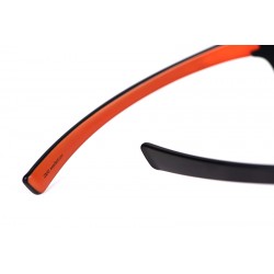 Ochelari De Soare Fox Collection Wraps Black & Orange, Grey Lens