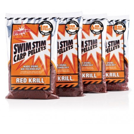 Pelete Dynamite Baits Swim Stim Red Krill Carp 6mm
