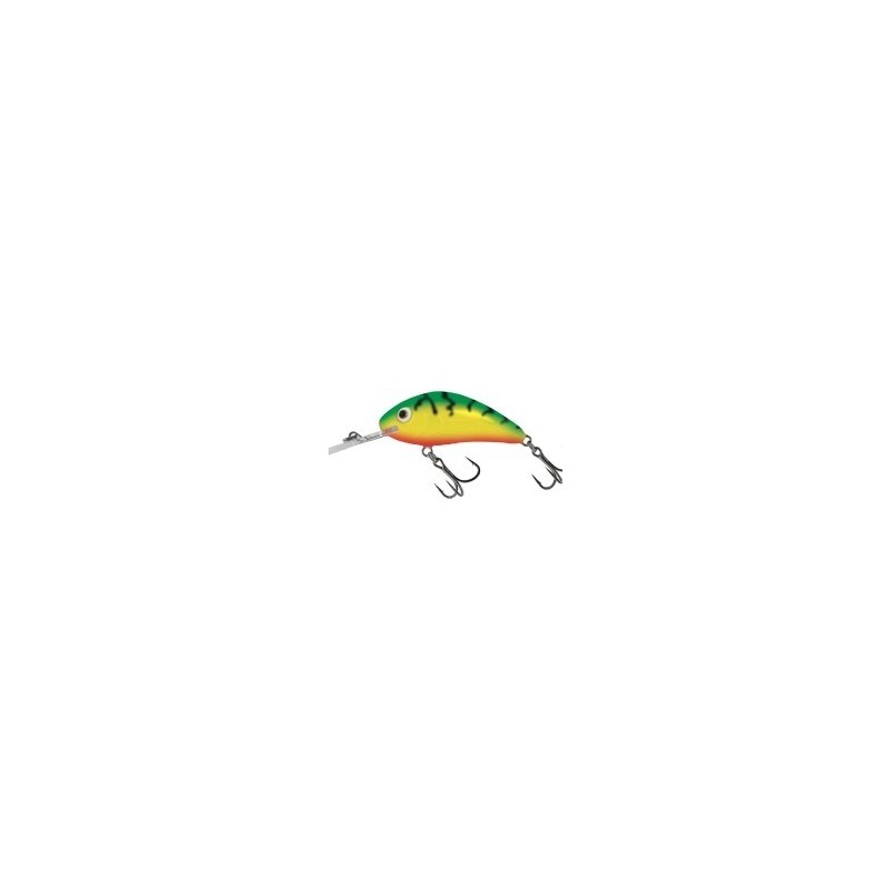 Salmo Rattlin Hornet colour green tiger floating