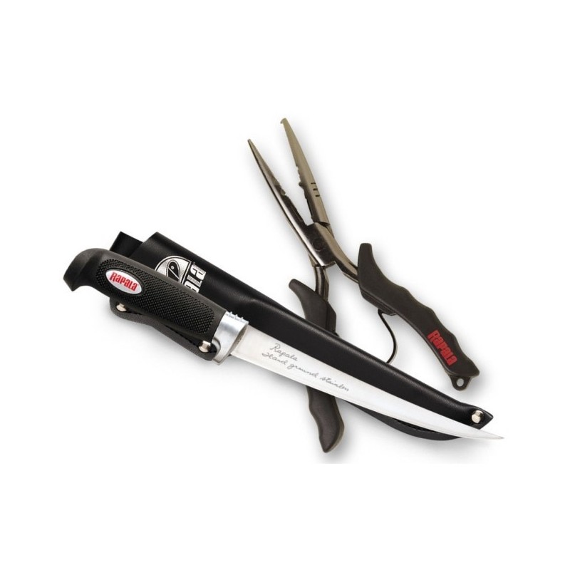 KIT RAPALA FILLET TOOL COMBO 2 PIESE - CLESTE + CUTIT PENTRU FILETAT